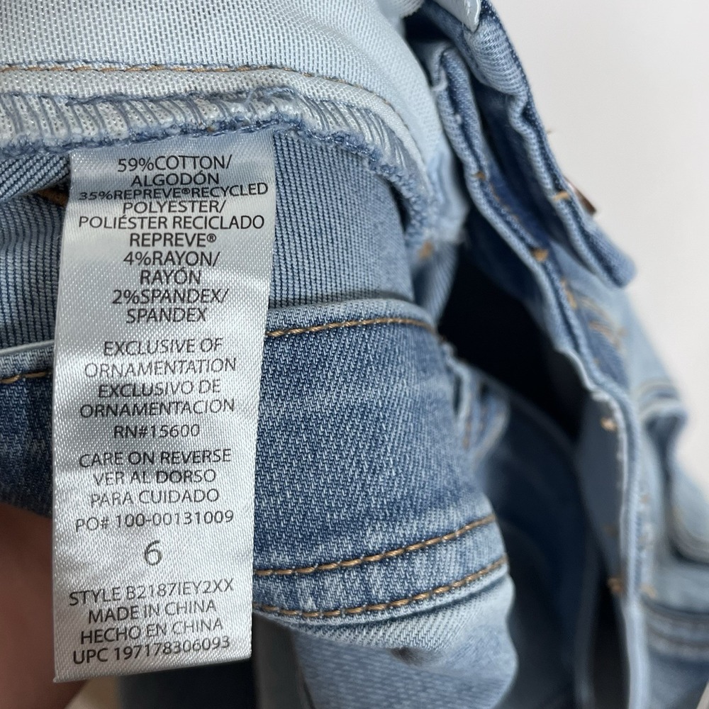 Democracy Ab Technology Straight Leg Jeans Womens Size 6 Mid Rise Slimming - Picture 7 of 7